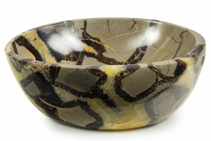Eye-Eatching, Polished Septarian Bowl - Madagascar #342681